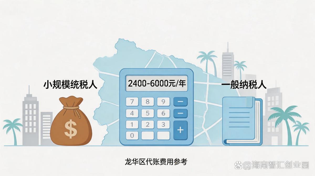 海口龙华区代理记账费用大概是多少?